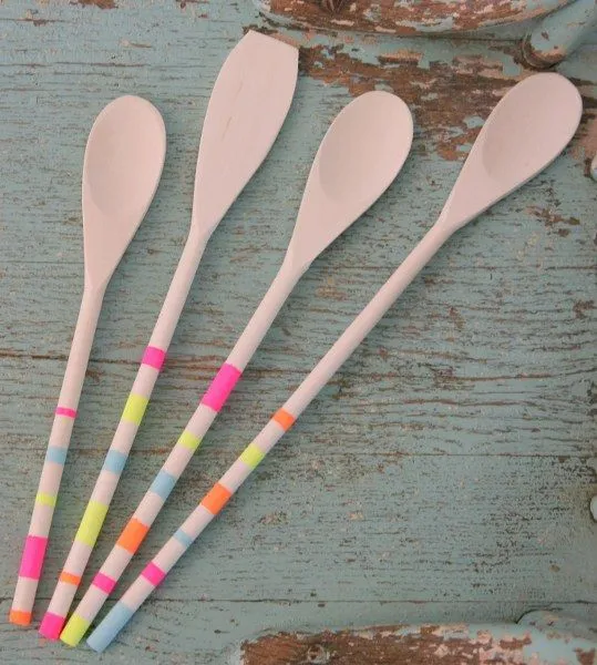 Pinta tus cucharas de madera para la cocina - Guía de MANUALIDADES Pinta tus cucharas de madera para la cocina - Guía de MANUALIDADES
