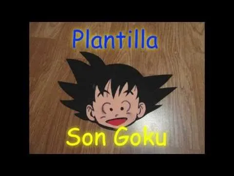 MANUALIDADES: PLANTILLA DE SON GOKU (DRAGON BALL) DE GOMA EVA ...