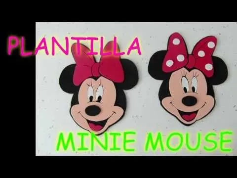 MANUALIDADES: PLANTILLA MINIE MOUSE FOAMI PARA BOLSO,DULCERO ...