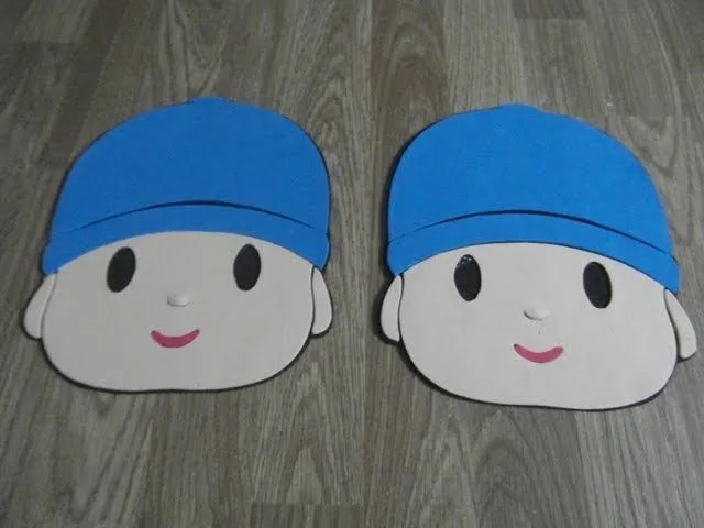 MANUALIDADES: PLANTILLA DE POCOYO FOAMI PARA DULCERO, DECORAR,O LO ...