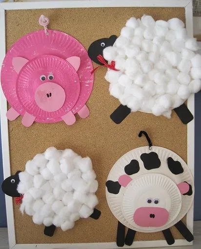 Manualidades con platos de plástico o de papel Manualidades con platos de plástico o de papel
