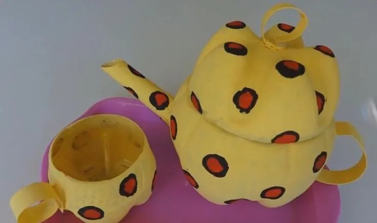 Manualidades con Reciclaje de botellas: Tetera Juego de Té ... Manualidades con Reciclaje de botellas: Tetera Juego de Té ...