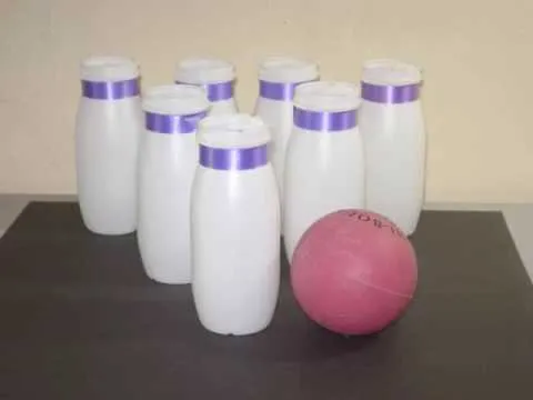Manualidades de Reciclaje: Como hacer un set de bolos de bol