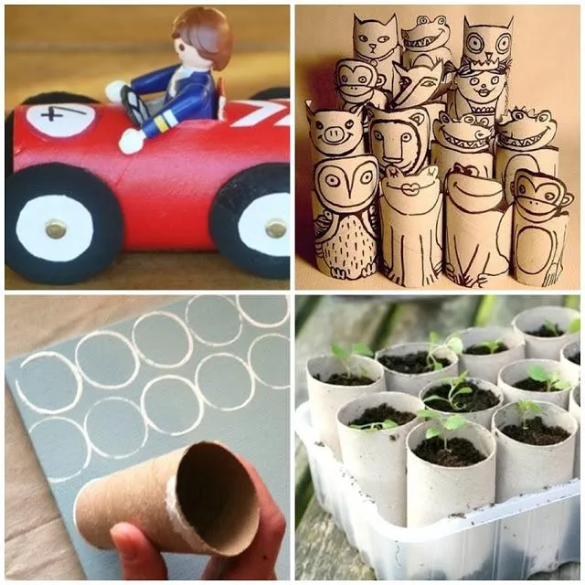 Manualidades y reciclaje: No tires los rollos de cartón - Paperblog