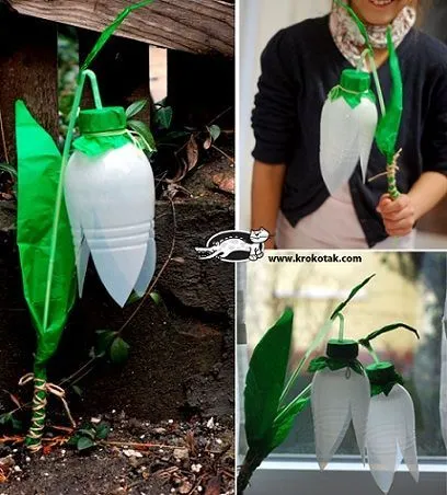 manualidades-reciclar-flores- ...