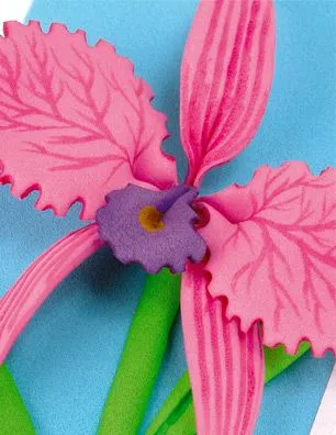 Manualidades en la Revista: Carta con orquídeas Manualidades en la Revista: Carta con orquídeas