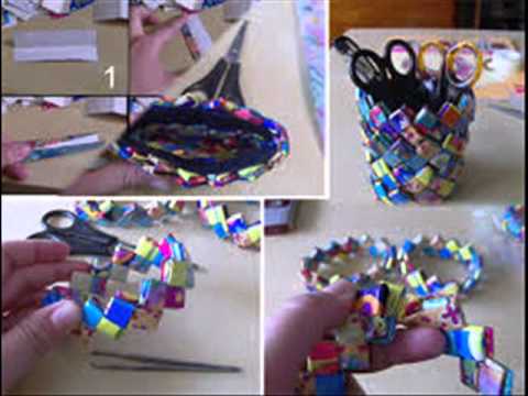 MANUALIDADES CON REVISTAS 6 - YouTube