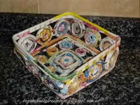 MANUALIDADES CON REVISTAS 5 - YouTube