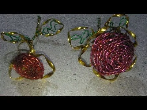 manualidades: ROSA DE ALAMBRE original (Rose of wire) - YouTube manualidades: ROSA DE ALAMBRE original (Rose of wire) - YouTube