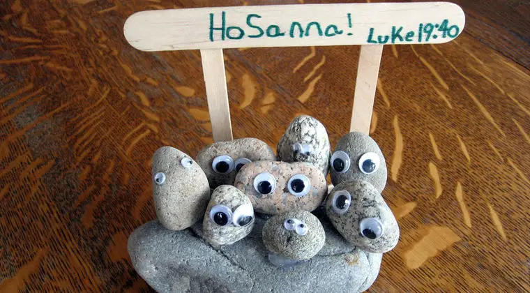 Hosanna! con piedras - Manualidades Infantiles Hosanna! con piedras - Manualidades Infantiles
