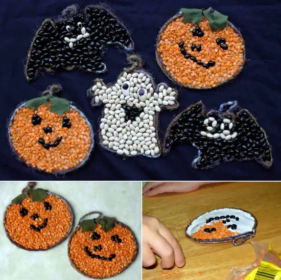 Manualidades con semillas para Halloween | Manualidades ...