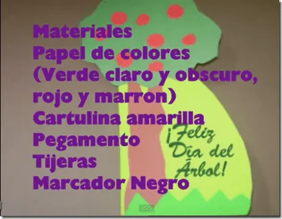 manualidades: Tarjeta para el día del árbol | pintar y jugar ... manualidades: Tarjeta para el día del árbol | pintar y jugar ...