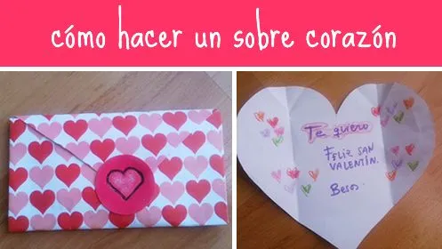 Manualidades: Tarjeta casera para el día de los enamorados