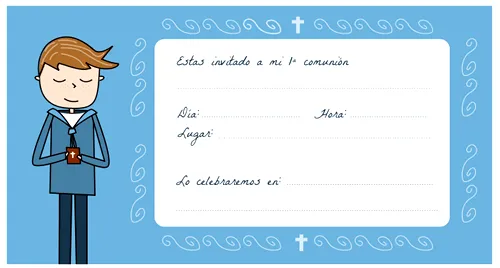 Manualidades: Tarjetas de comunión para imprimir Manualidades: Tarjetas de comunión para imprimir