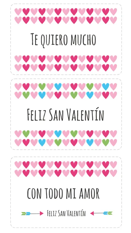 Manualidades: Tarjetas de San Valentin para imprimir Manualidades: Tarjetas de San Valentin para imprimir
