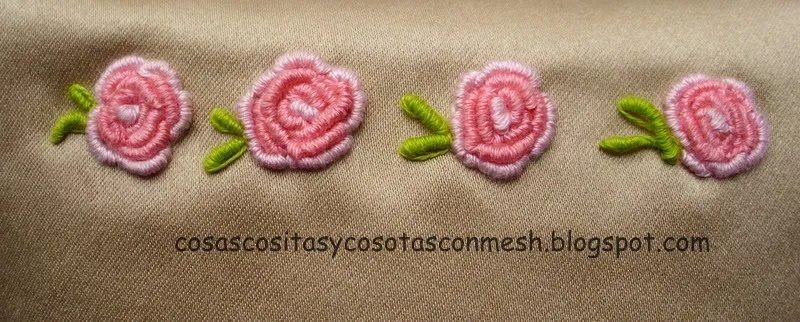 Manualidades en tela klenera bordada ~ cositasconmesh
