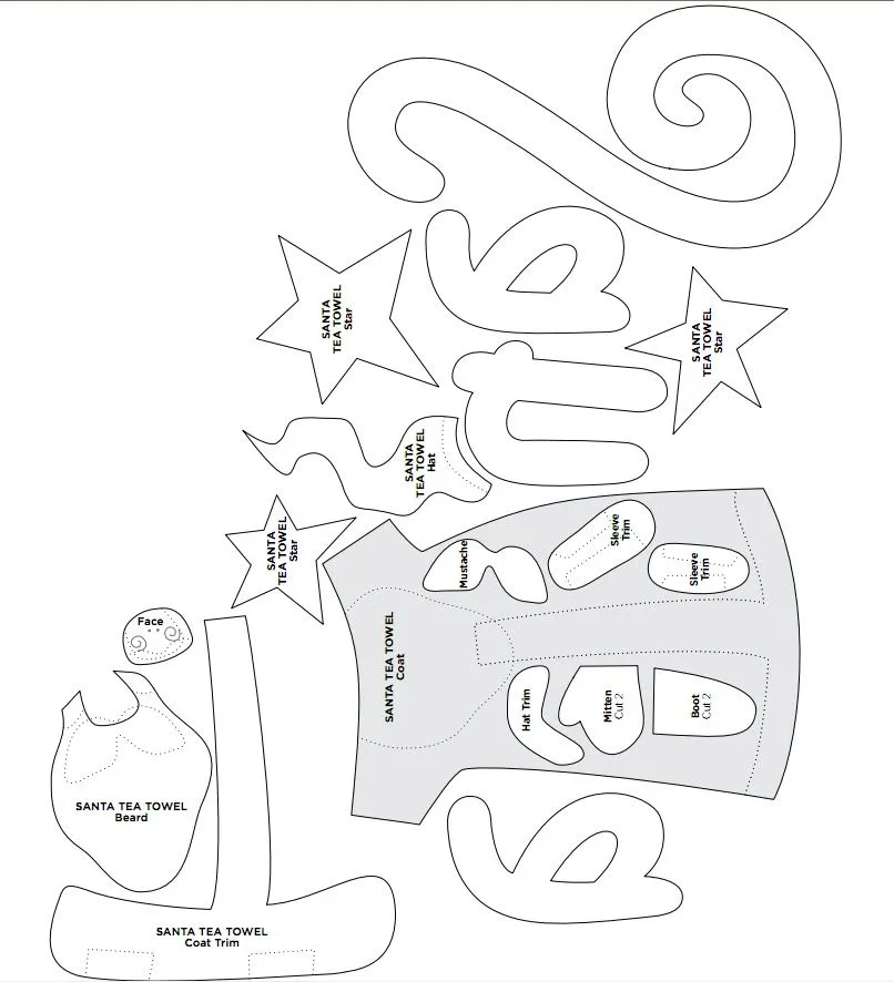 Manualidades en tela navideño : cositasconmesh