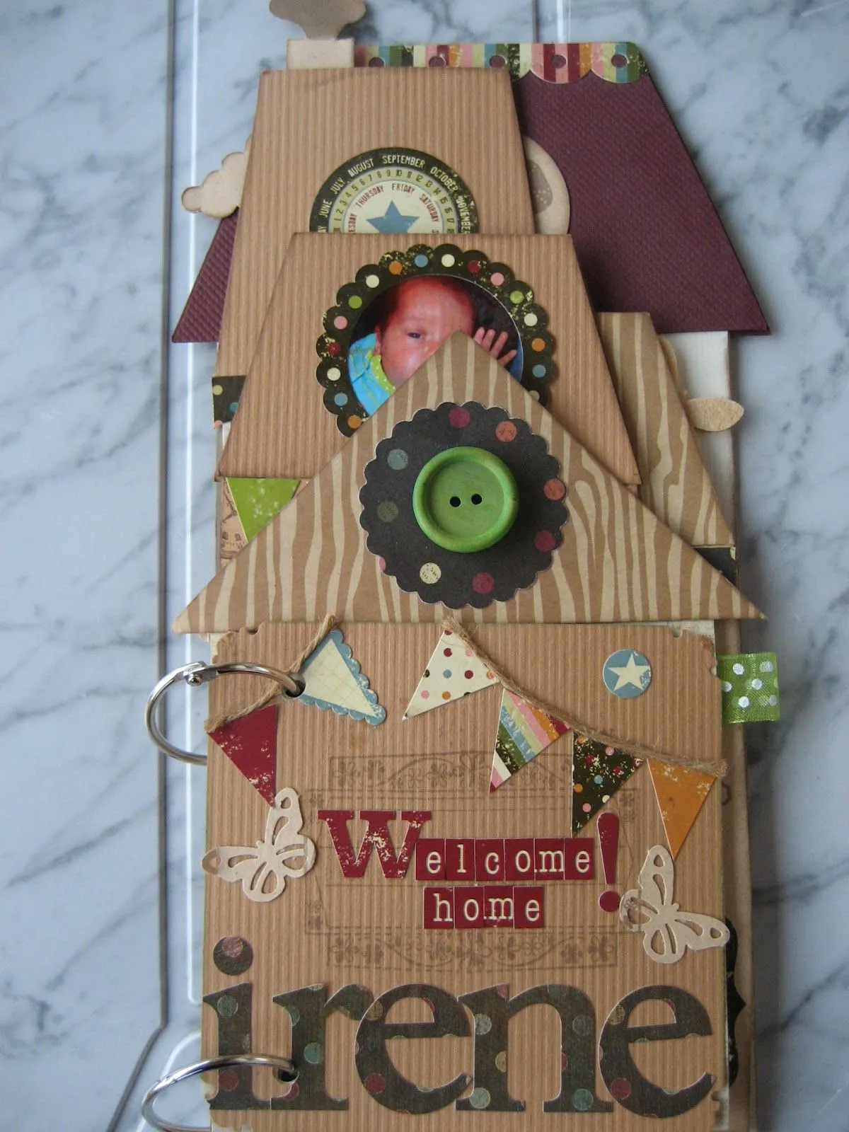 Manualidades y tendencias: Scrapbooking: mini álbum para un bebé ... Manualidades y tendencias: Scrapbooking: mini álbum para un bebé ...