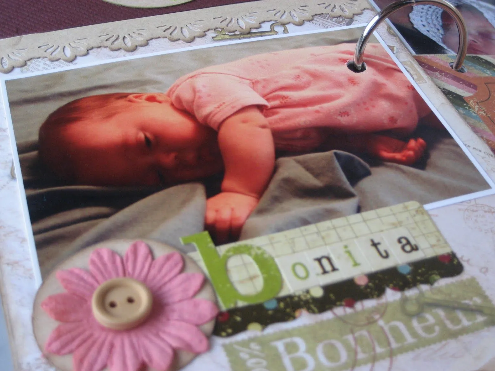 Manualidades y tendencias: Scrapbooking: mini álbum para un bebé ... Manualidades y tendencias: Scrapbooking: mini álbum para un bebé ...