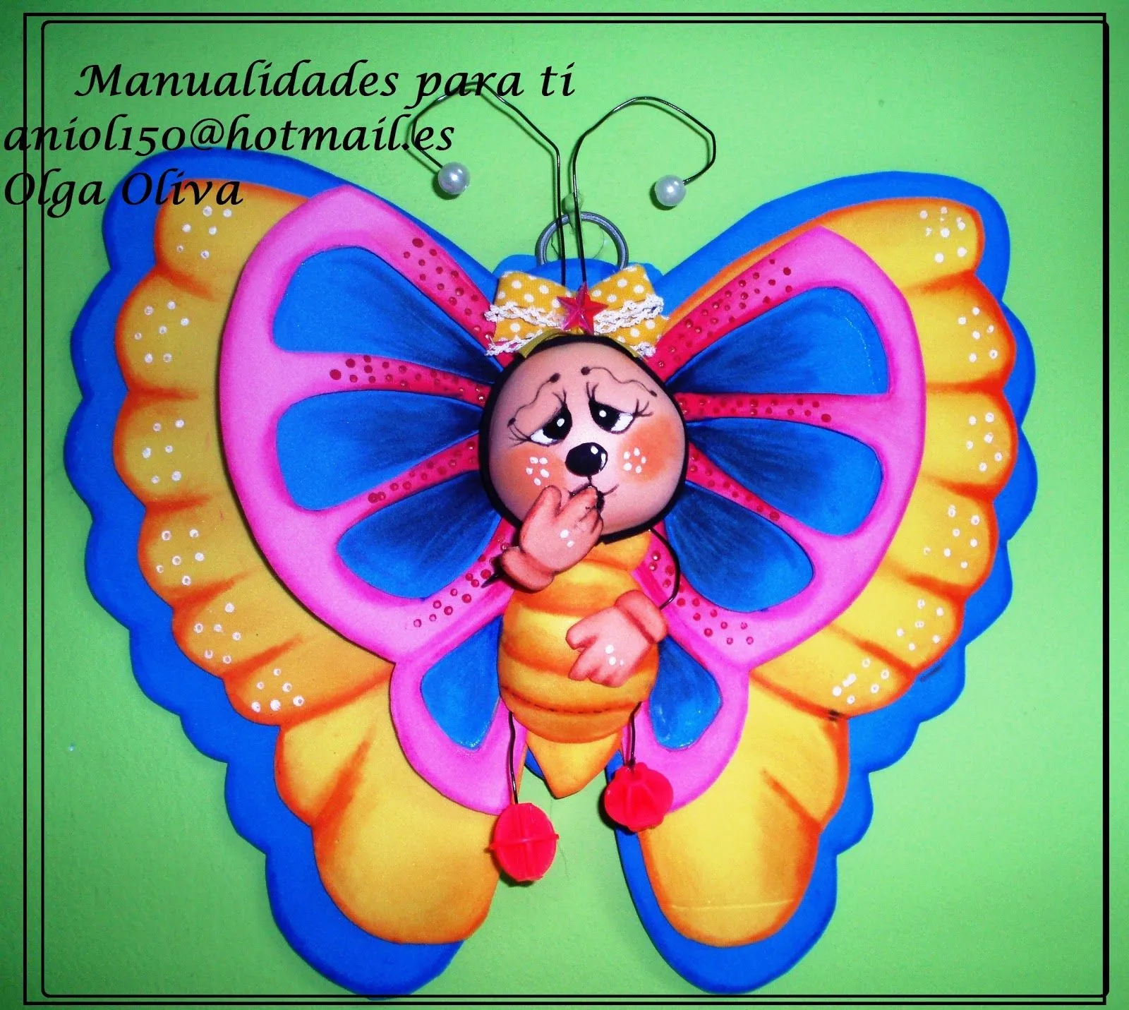 Manualidades para ti: Que me dicen de mi mariposa dormilonaaa!!1 Manualidades para ti: Que me dicen de mi mariposa dormilonaaa!!1