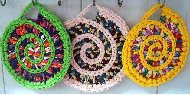 Manualidades con trapillo para la cocina | El blog de trapillo.com Manualidades con trapillo para la cocina | El blog de trapillo.com