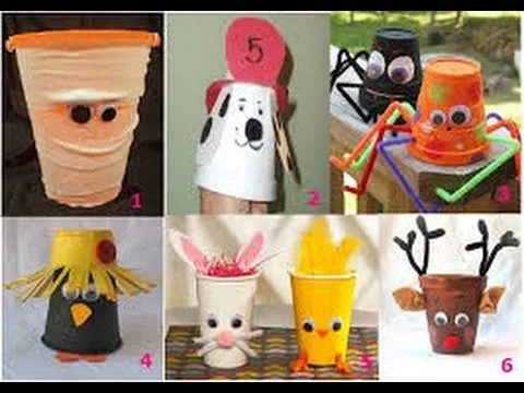 COMO HACER MANUALIDADES CON VASOS DESCARTABLES PARA NIÑOS 3 - YouTube COMO HACER MANUALIDADES CON VASOS DESCARTABLES PARA NIÑOS 3 - YouTube