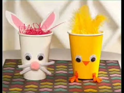 Manualidades con vasos descartables 1 - YouTube Manualidades con vasos descartables 1 - YouTube