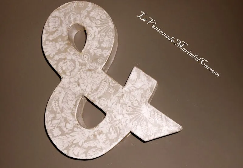 MANUALIDADES LA VENTANA DE MARIA DEL CARMEN : LETRAS INICIALES ...