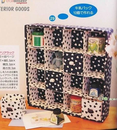 Manualidades Virshy: Organizador con tetrapack Manualidades Virshy: Organizador con tetrapack