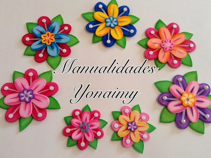 MANUALIDADES YONAIMY: FLORES DE PRINCESA EN FOAMY GOMA EVA | Foamy ... MANUALIDADES YONAIMY: FLORES DE PRINCESA EN FOAMY GOMA EVA | Foamy ...