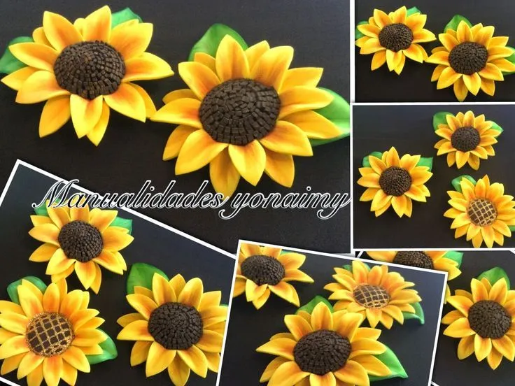 MANUALIDADES YONAIMY: GIRASOLES DE FOAMY O GOMA EVA ...