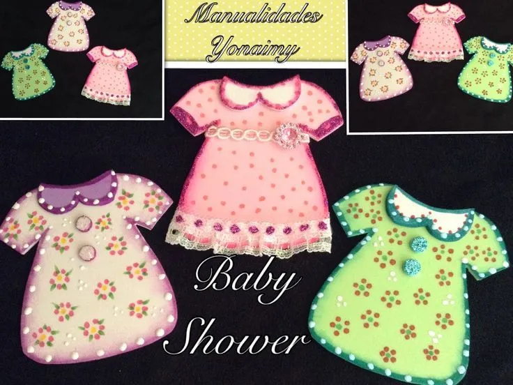 MANUALIDADES YONAIMY: VESTIDITOS CON MANGA PARA BABY SHOWER DA ...