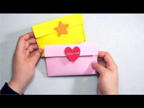 Manualidades:carteritas de goma eva... - YouTube Manualidades:carteritas de goma eva... - YouTube