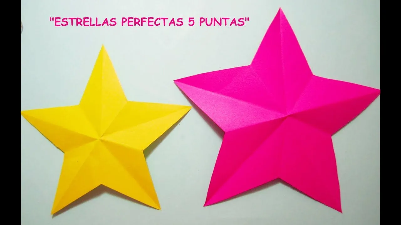 MANUALIDADES:TUTORIAL:ESTRELLA PERFECTA 5 PUNTAS - YouTube MANUALIDADES:TUTORIAL:ESTRELLA PERFECTA 5 PUNTAS - YouTube