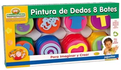 Manualidedos Pintura de Dedos 8 Colores | Juguetes Manualidedos Pintura de Dedos 8 Colores | Juguetes