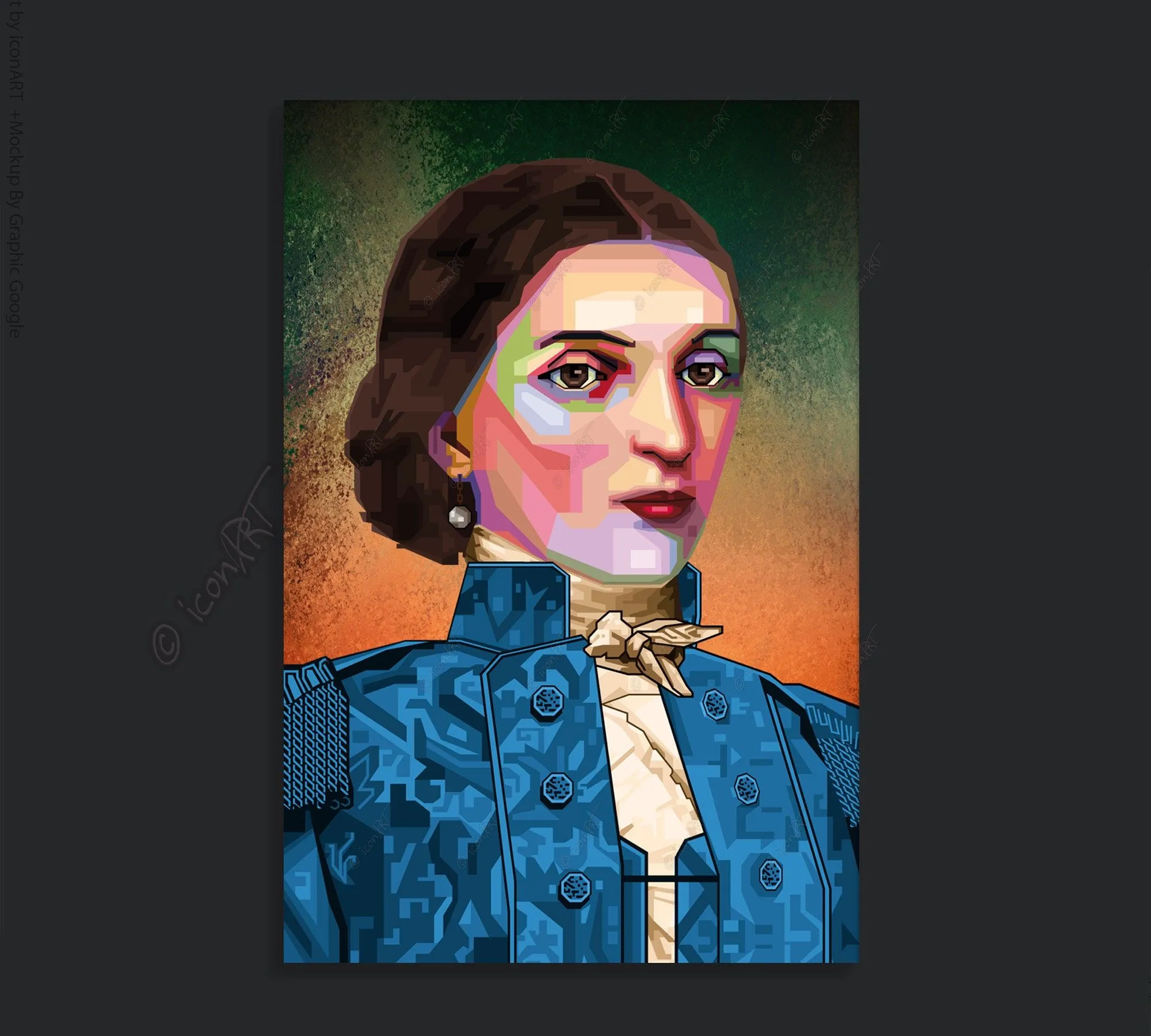 Manuela Sáenz Digital Art on Canvas Wall ART fine art print - Etsy México Manuela Sáenz Digital Art on Canvas Wall ART fine art print - Etsy México