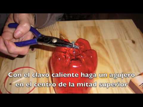 Manzana de Botella plástica. DIY plastic apple, recycle bottles ...