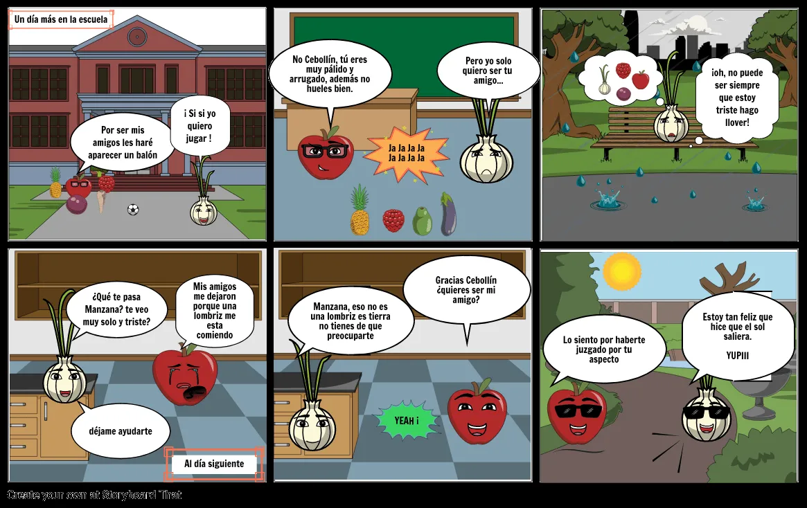 Manzana y Cebollin Storyboard por samuel22769 Manzana y Cebollin Storyboard por samuel22769