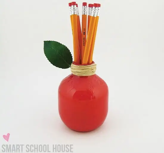 Manzana portalápices para el día del maestro - Manualidades Infantiles Manzana portalápices para el día del maestro - Manualidades Infantiles