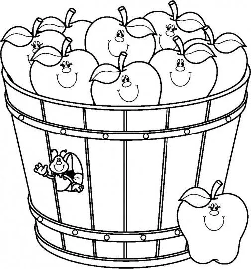 Manzanas-colorear-online-505x ...