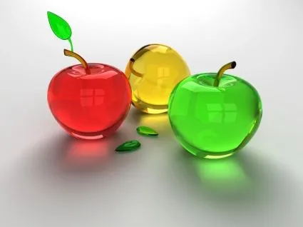 Las manzanas de cristal Abstract Wallpaper en 3D 3D - Wallpapers ...