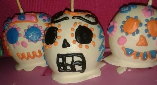 Manzanas Cubiertas Decoradas Halloween, Dia De Muertos | hallowen ... Manzanas Cubiertas Decoradas Halloween, Dia De Muertos | hallowen ...