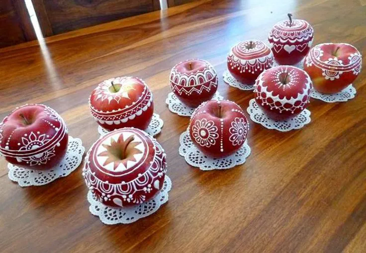 manzanas decoradas | Dulces | Pinterest