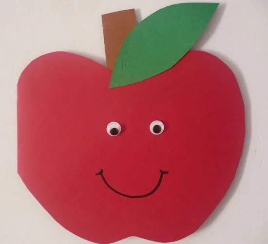 Dibujos de manzana en foami - Imagui