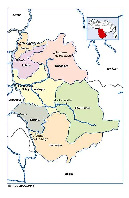 Mapa del estado amazonas para colorear - Imagui