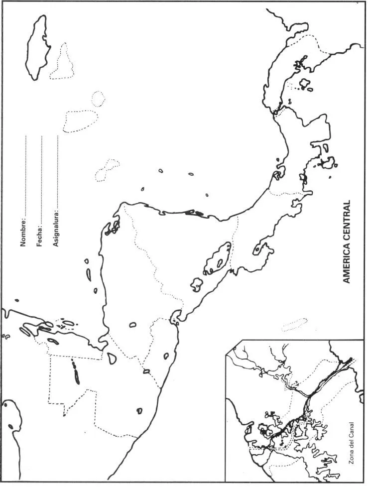 Mapa de América Central - Para Imprimir Gratis - ParaImprimirGratis. Mapa de América Central - Para Imprimir Gratis - ParaImprimirGratis.