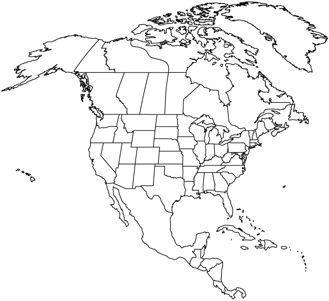 mapa de america del norte Colouring Pages