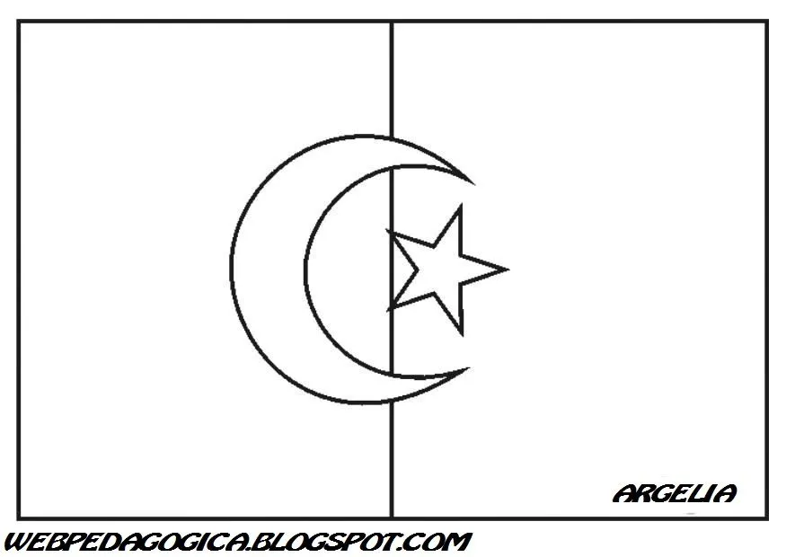 Mapa y Bandera de Argelia para dibujar pintar colorear imprimir ... Mapa y Bandera de Argelia para dibujar pintar colorear imprimir ...
