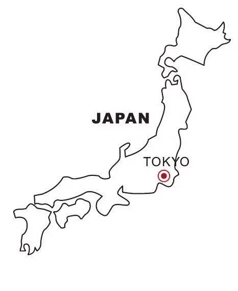 Mapa y Bandera de Japón para dibujar pintar colorear Imprimir ...