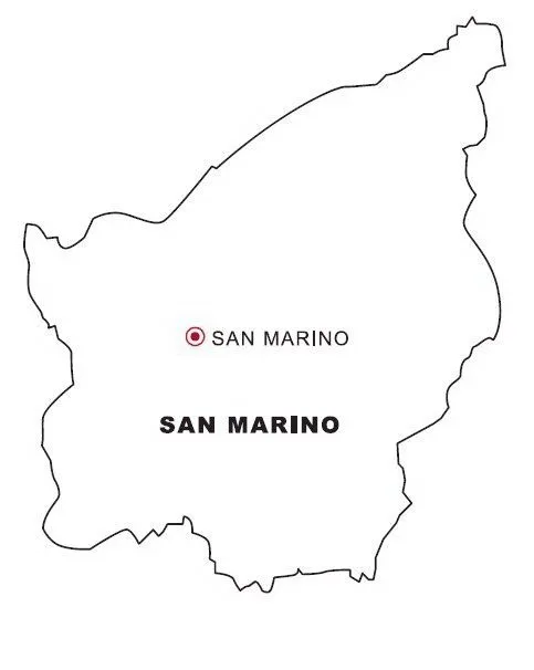 Mapa y Bandera de San Marino para dibujar pintar colorear imprimir ... Mapa y Bandera de San Marino para dibujar pintar colorear imprimir ...
